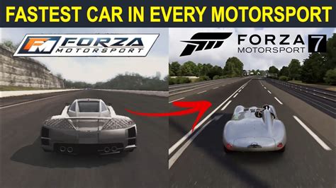 What is the Fastest Car in Forza Motorsport?